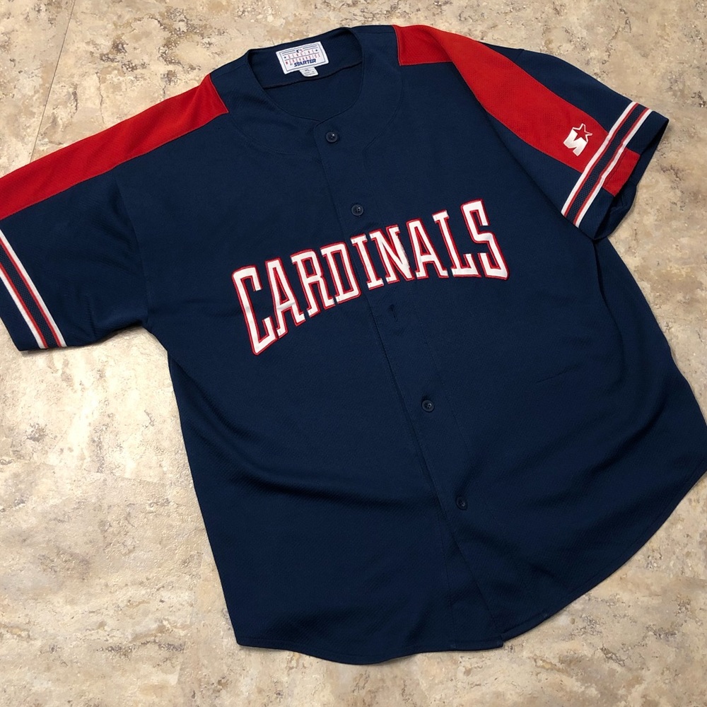 Vintage Starter St Louis Cardinals Jersey Blue XL
